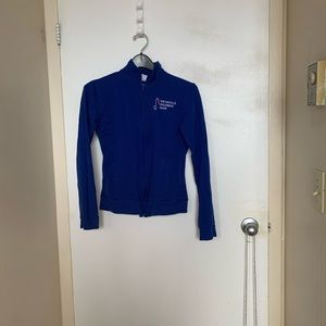Dark blue zip up jacket size xs-small